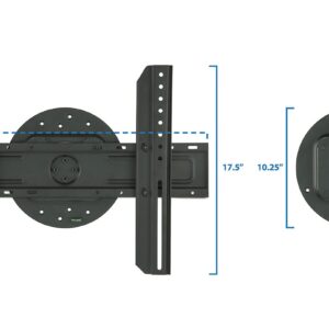 Mount-It! TV Wall Mount Landscape to Portrait Rotation, Fixed Mounting Bracket, Low-Profile for Samsung, Sony, Toshiba, Sharp, LG, Element, Westinghouse, TCL 32 to 60 Inch (Some 70") TVs, 110 lbs