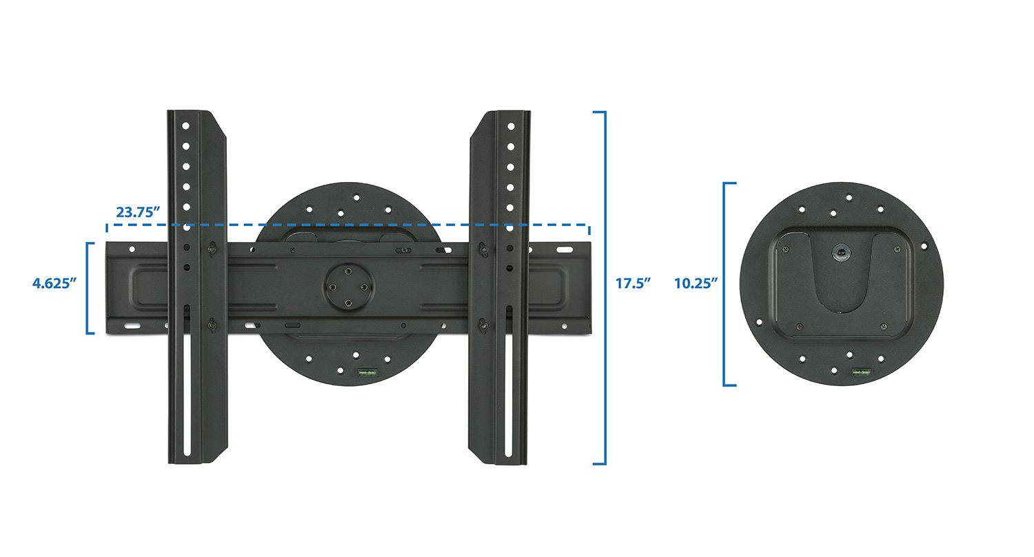 Mount-It! TV Wall Mount Landscape to Portrait Rotation, Fixed Mounting Bracket, Low-Profile for Samsung, Sony, Toshiba, Sharp, LG, Element, Westinghouse, TCL 32 to 60 Inch (Some 70") TVs, 110 lbs