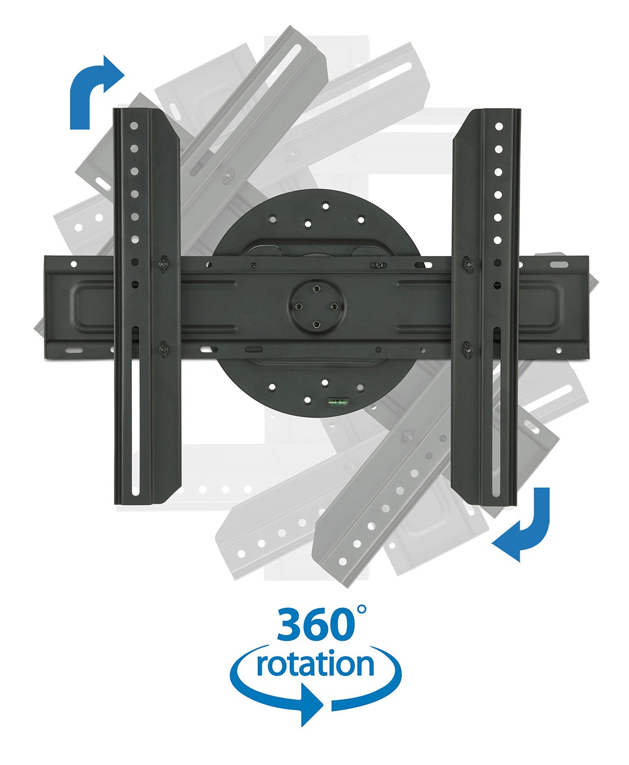 Mount-It! TV Wall Mount Landscape to Portrait Rotation, Fixed Mounting Bracket, Low-Profile for Samsung, Sony, Toshiba, Sharp, LG, Element, Westinghouse, TCL 32 to 60 Inch (Some 70") TVs, 110 lbs