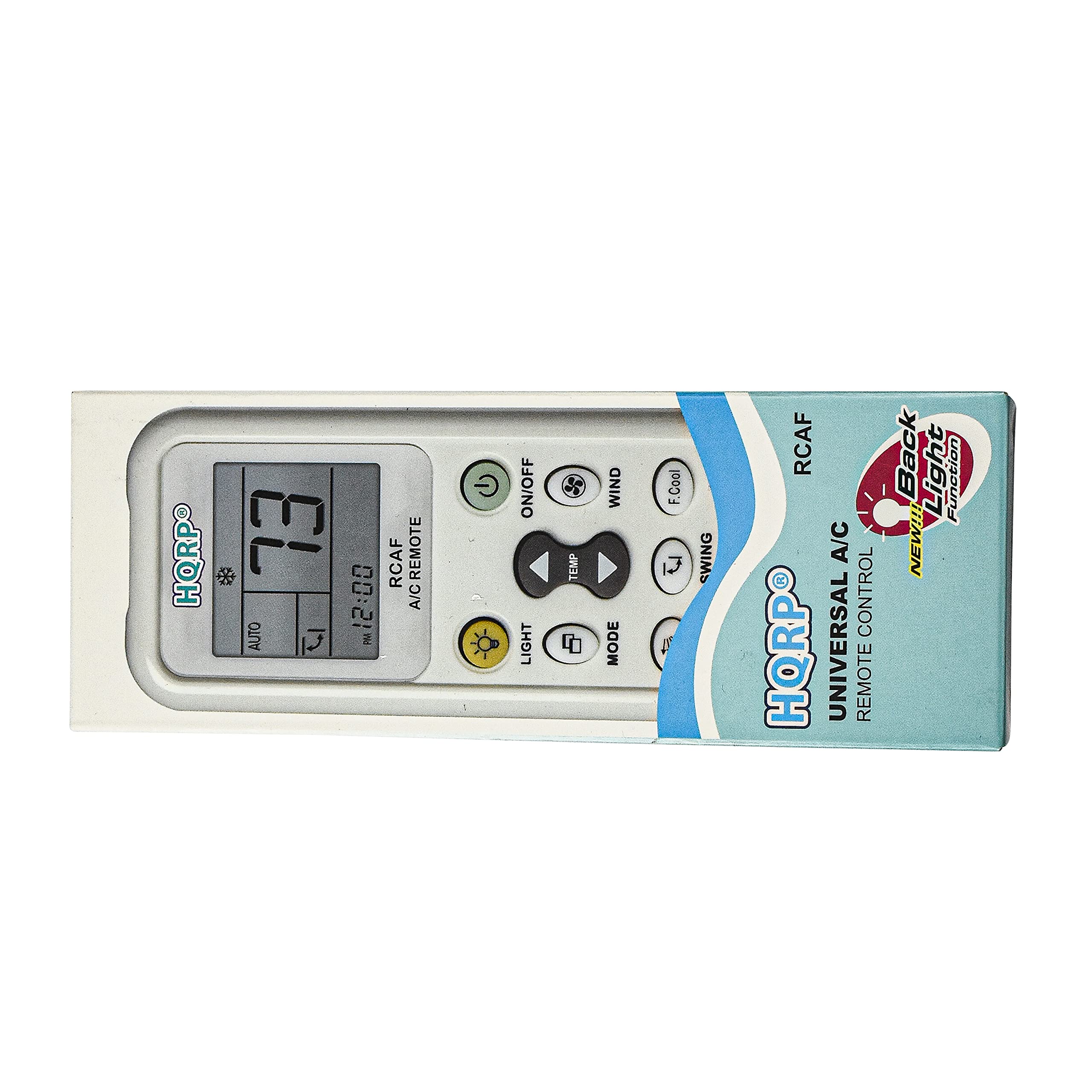 HQRP Universal A/C Remote Control compatible with LG Panasonic Sharp Samsung Fujitsu Gree Guangda Guqiao Haier Helton Hemilton Hicon Hisense Hitachi Air Conditioner/Fahrenheit displaying