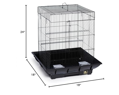 Prevue Hendryx SP850B/B Clean Life Cockatiel Cage, Black, 1/2"