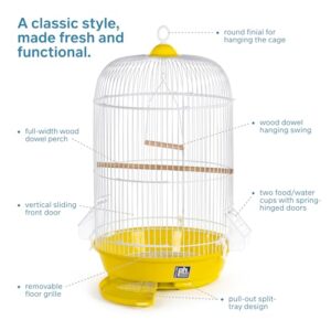 Prevue Hendryx SP31999Y Classic Round Bird Cage, Yellow