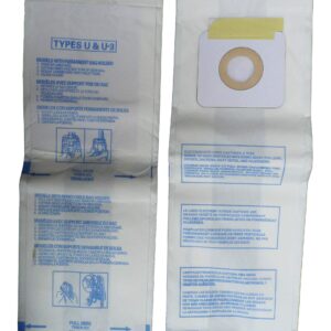 3 Panasonic U, U-3 & U-6 Upright Vacuum Cleaner Bags, MC-V145M, MC-115P, MC-V5000 thru MC-V5099, MC-V7300 thru MC-V7399, MC-V6200 thru MC-V6299