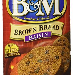 B&M Brown Bread, Raisins, 16 Ounce