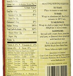 B&M Brown Bread, Raisins, 16 Ounce