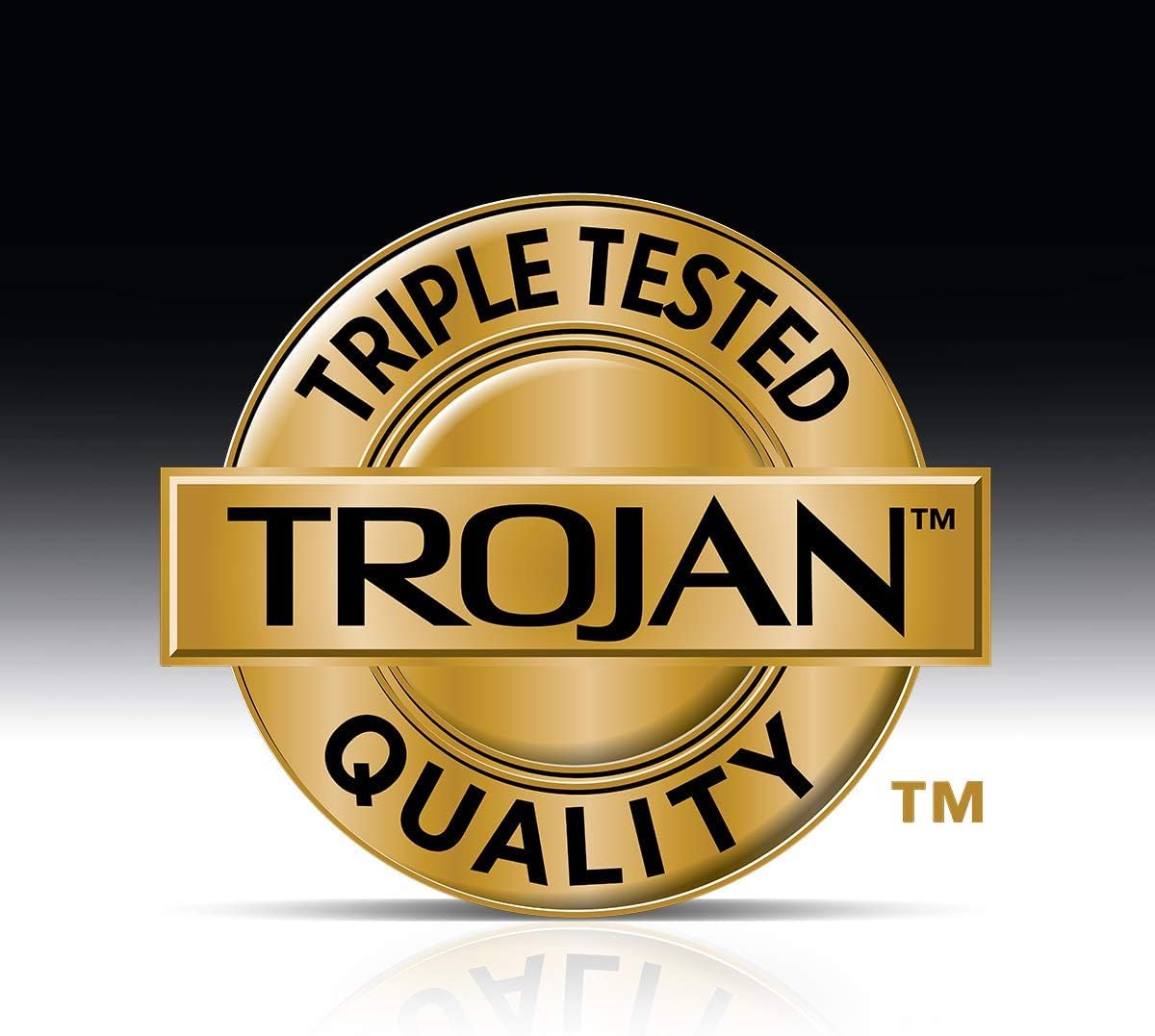 TROJAN Magnum XL Lubricated Premium Latex Condoms 12 Each