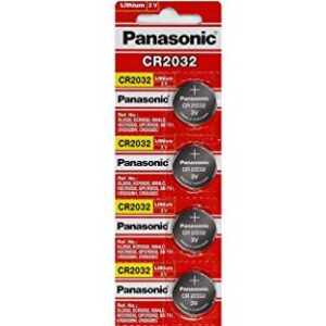 Panasonic CR2032 3V Lithium Coin Battery (Pack of 4)