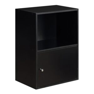 convenience concepts xtra storage, 1-door cabinet, black