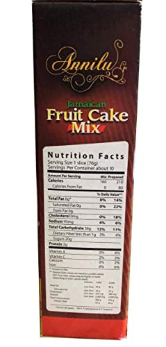 Jamaican Fruit Cake Mix - Annilu 1.7 Lb - Product of Jamaican