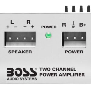 BOSS Audio Systems CE102 2 Channel Car Amplifier - 100 Watts, Full Range, Class A/B, IC (Integrated Circuit)