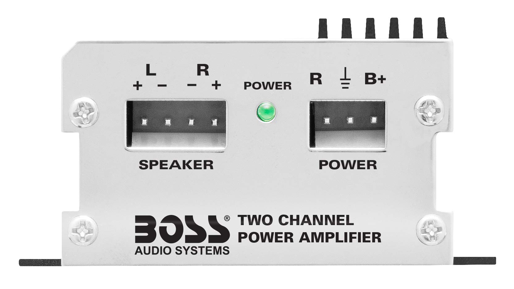 BOSS Audio Systems CE102 2 Channel Car Amplifier - 100 Watts, Full Range, Class A/B, IC (Integrated Circuit)