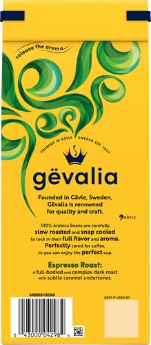 Gevalia Espresso Dark Roast Ground Coffee (12 oz Bag)