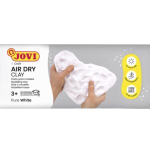 Jovi Air-Dry Modeling Clay; 1.1 lb. White, non-staining, perfect for Arts and Crafts Projects