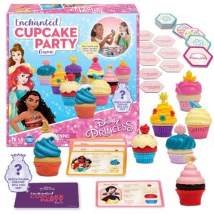 wonder forge disney princess enchanted cupcake party game - exciting matching game | fun for kids & adults | ideal for disney princesses enthusiasts | two game modes | gaming experience