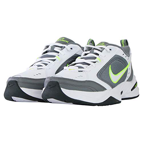 Nike Men's Air Monarch IV Cross Trainer, White/White-Cool Grey-Anthracite, 8 Regular US