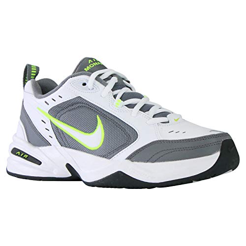 Nike Men's Air Monarch IV Cross Trainer, White/White-Cool Grey-Anthracite, 8 Regular US