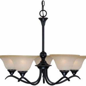 Hardware House 127547 Chandelier, 5 Light Dover Series/Classic Bronze