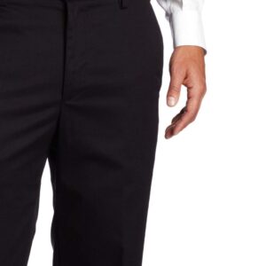 IZOD Men's American Chino Flat-Front Straight-Fit Pants, Black, 30W x 32L