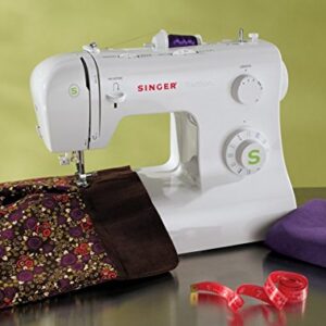 SINGER | Tradition 2277 Sewing Machine including 23 Built-In Stitches, Automatic Needle Threader, Snap-On Presser Feet, Automatic Tension, perfect for sewing all types of fabrics with ease, White