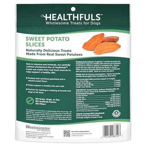 Healthfuls Sweet Potato Slices Dog Treats, 16oz