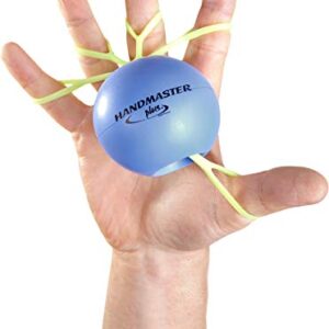 Handmaster Plus Physical Therapy Hand Exerciser - Forearm Exerciser with Stress Relief Ball - Hand Therapy Balls for Exercise, Training - Finger Exerciser & Strengthener - Soft Tension, Purple