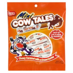 cow tales candy minis caramel with cream filling 4 oz bag