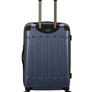 Rockland Hardside Expandable Luggage with Spinner Wheels, Blue, 28-24-20-Inch