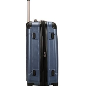 Rockland Hardside Expandable Luggage with Spinner Wheels, Blue, 28-24-20-Inch