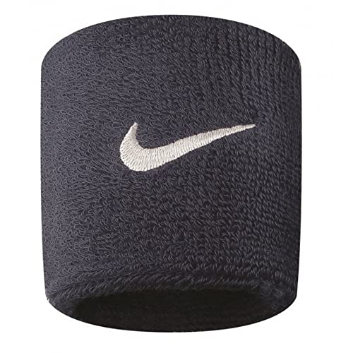 Nike Swoosh Wristbands (White/Black, OSFM)