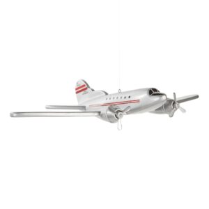 Hanging Airplane Mobile - Around The World Mobile by Authentic Models, Ceiling and Nursery Decor for All Ages, Attached World Globe