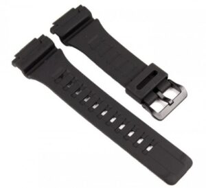 casio watch strap watchband resin band black for aq-s810w aq-s810