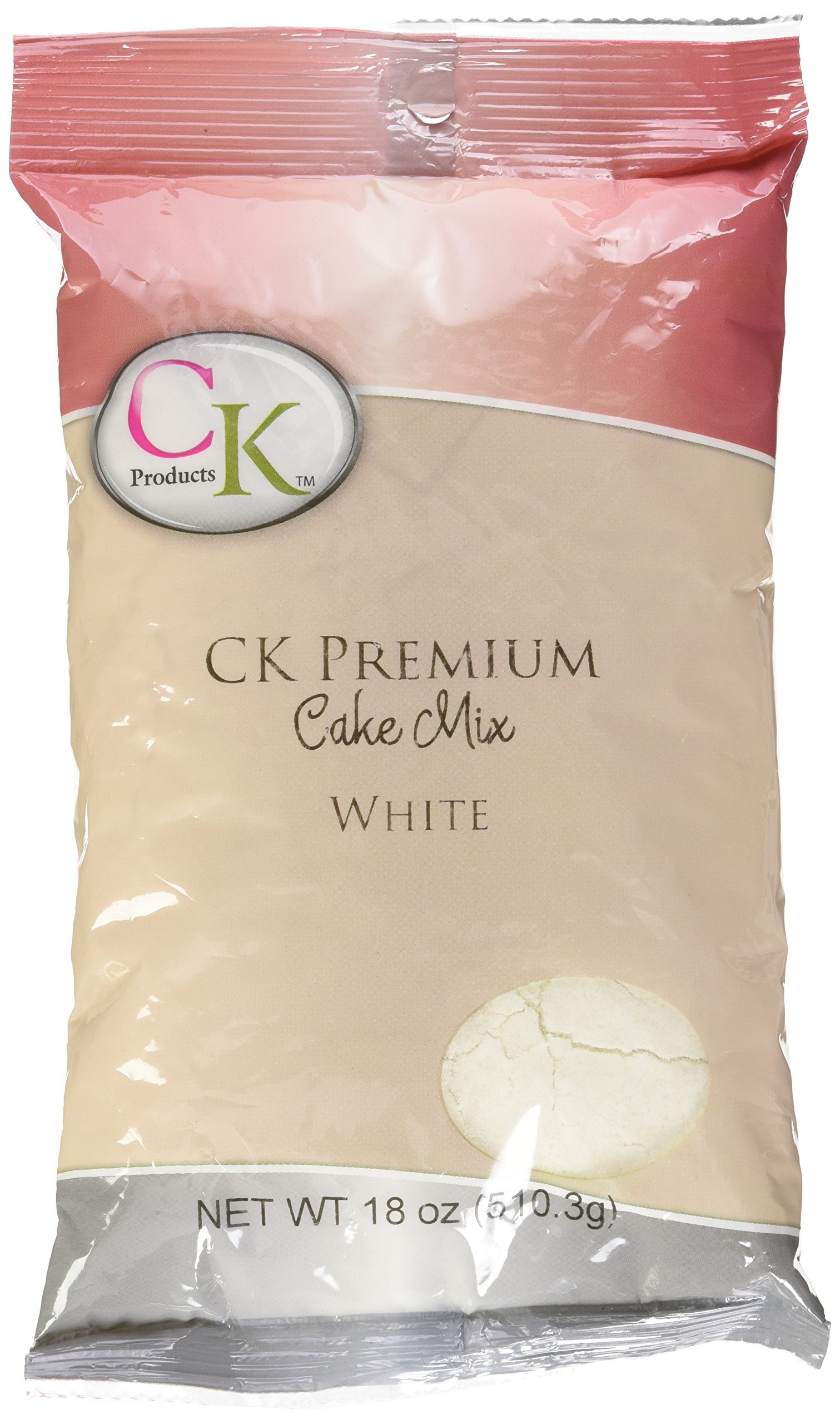 CK Products Cake Mix, 18 oz, White