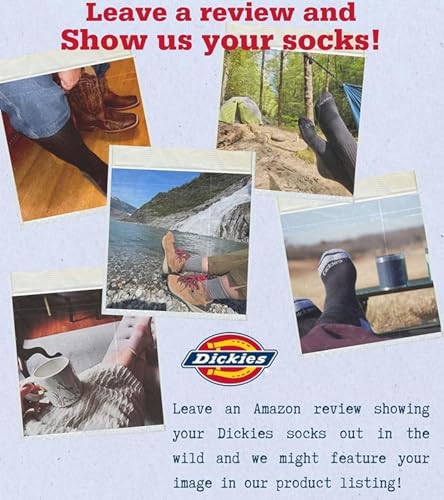 Dickies Men's Dri-tech Moisture Control Crew Socks Multipack