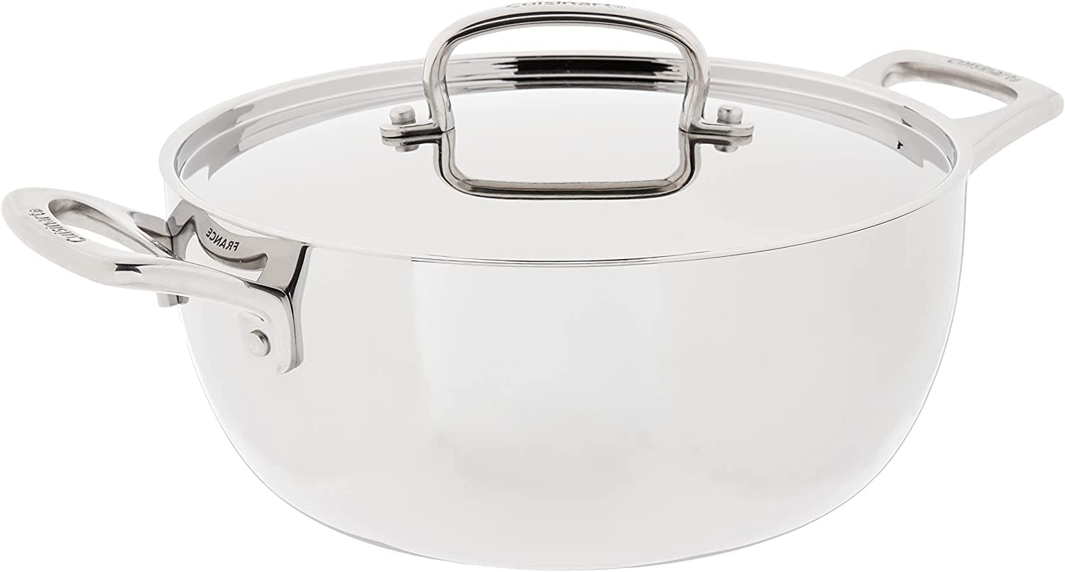 Cuisinart French Classic Tri-Ply Stainless 4.5-Quart Dutch Oven with Cover