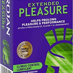 Trojan Extended Pleasure Climax Control Lubricated Premium Latex Condoms 12.0 ea. (Quantity of 3)