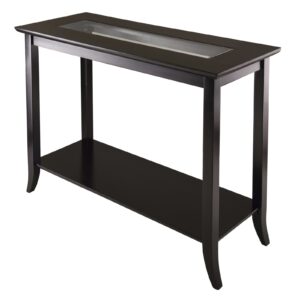 winsome genoa occasional table, dark espresso