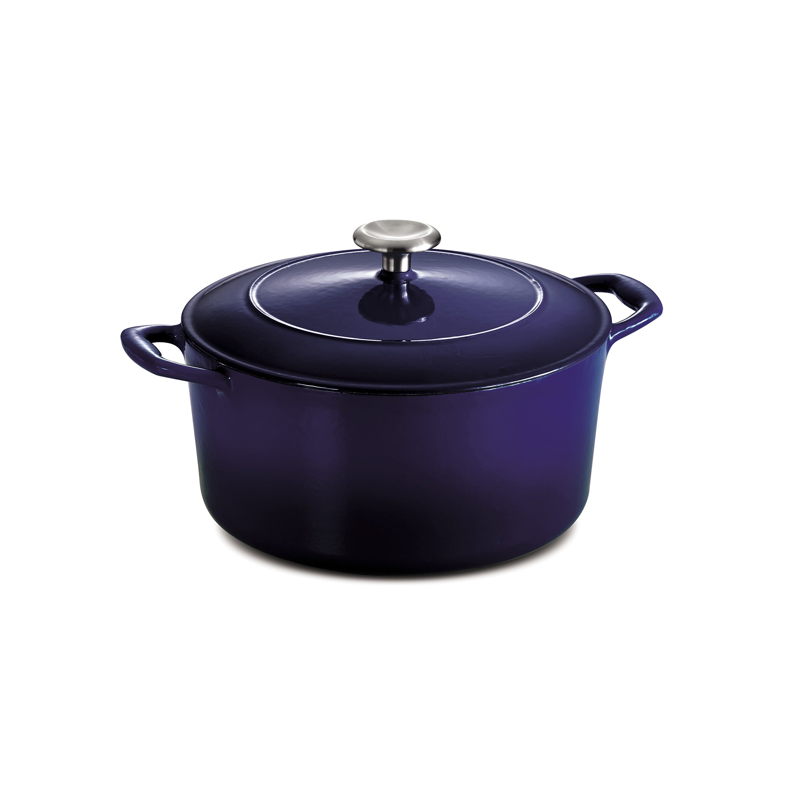 Tramontina Enameled Cast Iron Covered Dutch Oven Gradated Cobalt 5.5-Quart, 80131/075DS