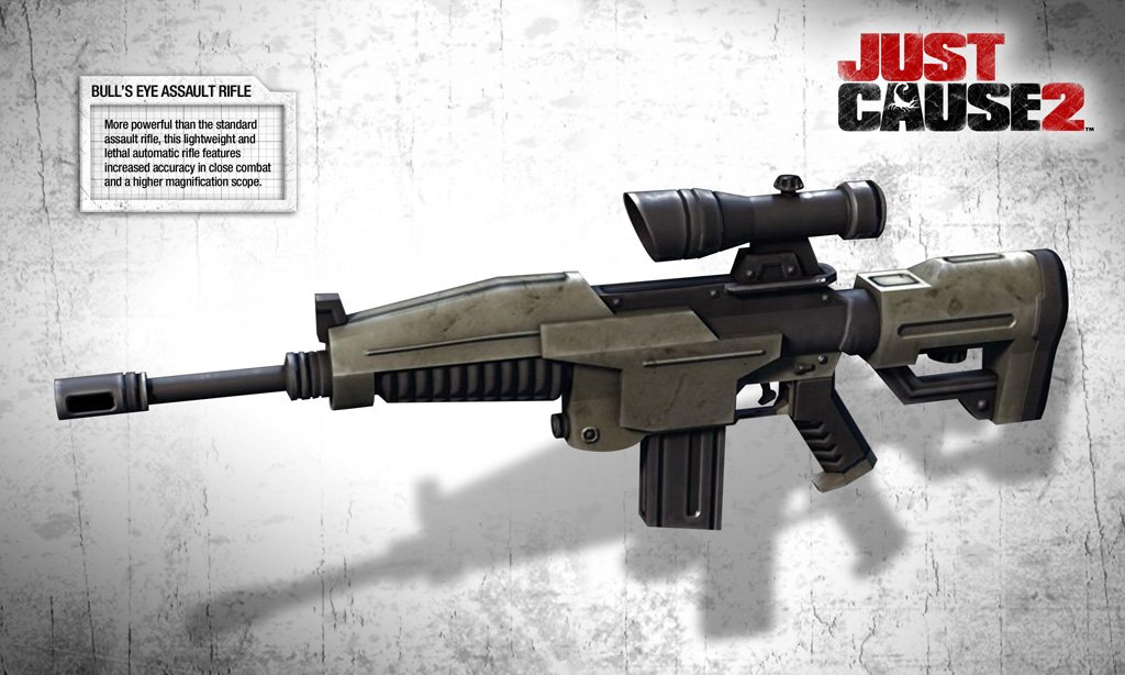 Just Cause 2: Bull's Eye Assault Rifle DLC - Steam PC [Online Game Code]