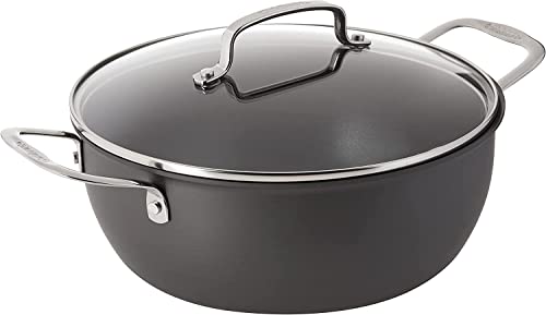 Cuisinart 650-26CP Chef's Classic 5-Quart Chili Pot with Cover Nonstick-Hard-Anodized, Black