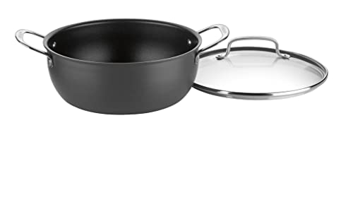 Cuisinart 650-26CP Chef's Classic 5-Quart Chili Pot with Cover Nonstick-Hard-Anodized, Black