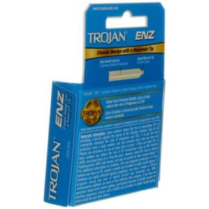 Trojan Enz Lubricated Size 3s Trojan Enz Lubricated Latex Condoms 3ct