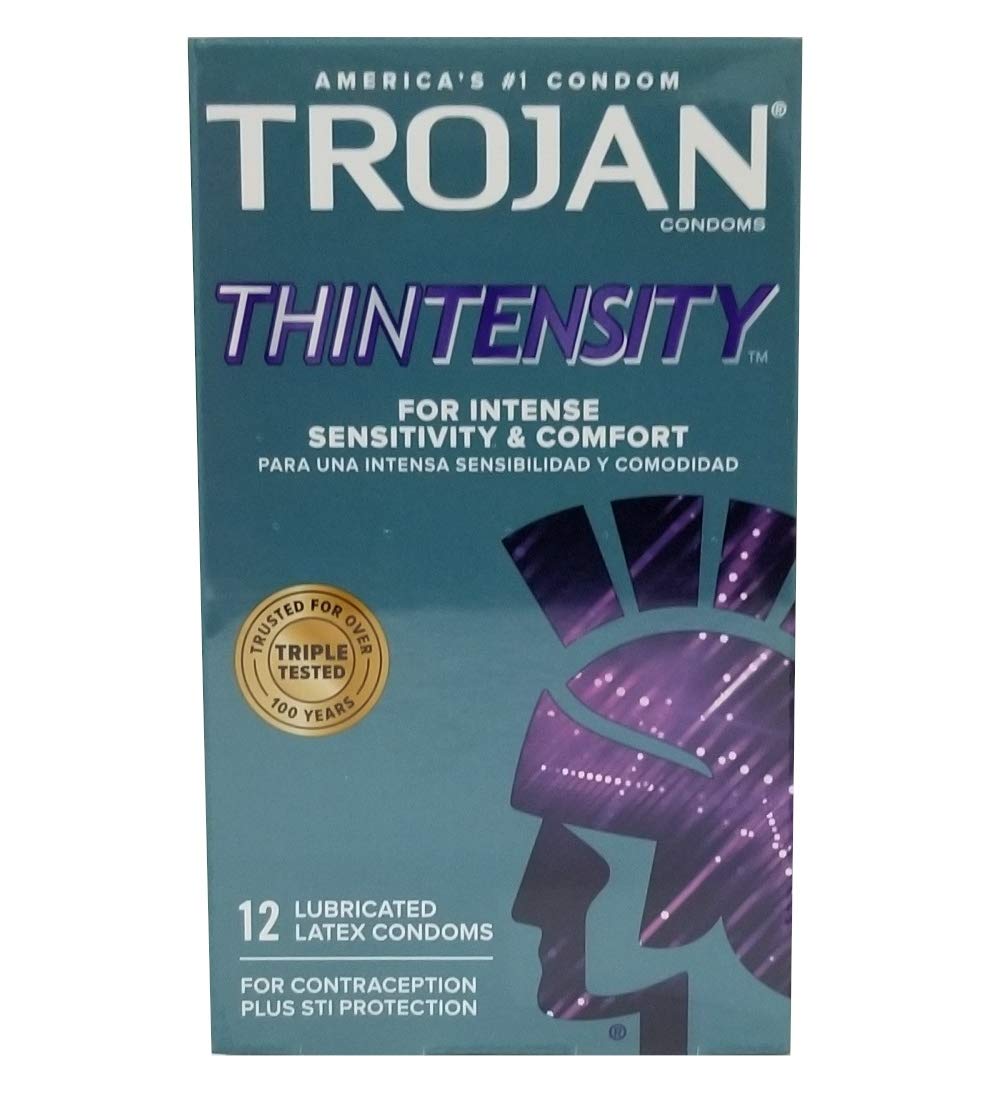 Trojan Condoms Trojan Sensitivity Thintensity - 12 Pack