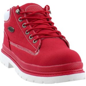 Lugz Men's Drifter Ripstop Boot, Red/White, 9 D US