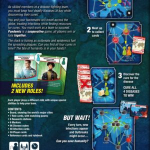 Pandemic Board Game (Base Game) | Cooperative Board Game for Adults and Family | Ages 8+ | 2 to 4 players | Average Playtime 45 minutes | Made by Z-Man Games