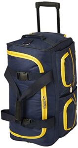 rockland rolling duffel bag, navy, 40-inch