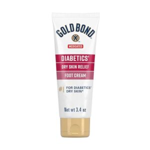 gold bond ultimate diabetics' dry skin relief foot cream 3.4 oz., soothes skin discomfort