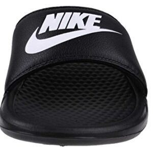 Nike Men's Benassi Just Do It Athletic Sandal, Black/White Noir/Blanc, 9.0 Regular US