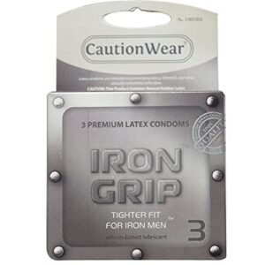 paradise marketing caution wear iron grip snug fit, 3 count