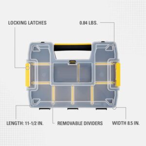 STANLEY SortMaster Organizer Box With Dividers, Light, 1-Pack (STST14021)