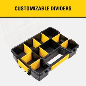 STANLEY SortMaster Organizer Box With Dividers, Light, 1-Pack (STST14021)